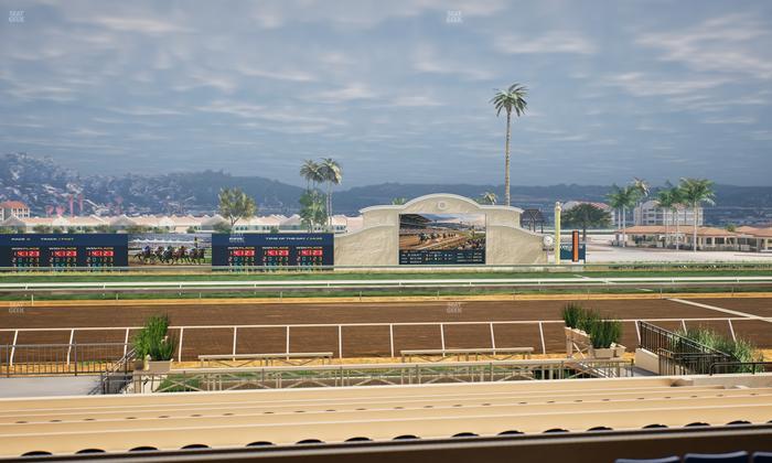 Del Mar Thoroughbred Club - Section Stretch Run Box 12 B Lvl 2 Seat View
