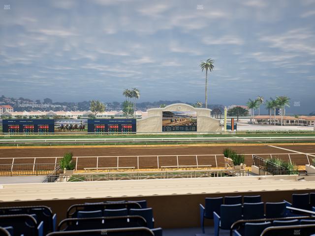Del Mar Thoroughbred Club - Section Stretch Run Box 12 C Lvl 2 Seat View