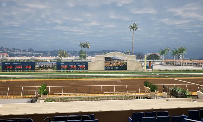 Del Mar Thoroughbred Club - Section Stretch Run Box 12 C Lvl 2 Seat View