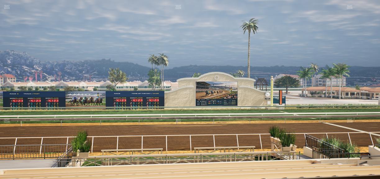 Del Mar Thoroughbred Club - Section Stretch Run Box 12 C Lvl 2 Seat View