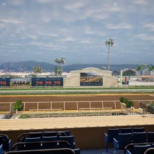 Del Mar Thoroughbred Club - Section Stretch Run Box 12 C Lvl 2 Seat View