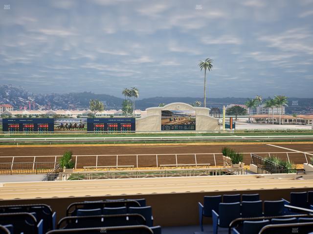 Del Mar Thoroughbred Club - Section Stretch Run Box 12 C Lvl 2 Seat View