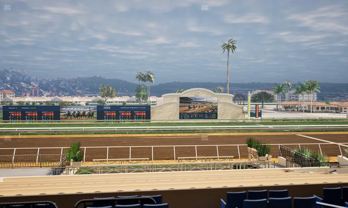 Del Mar Thoroughbred Club - Section Stretch Run Box 12 C Lvl 2 Seat View