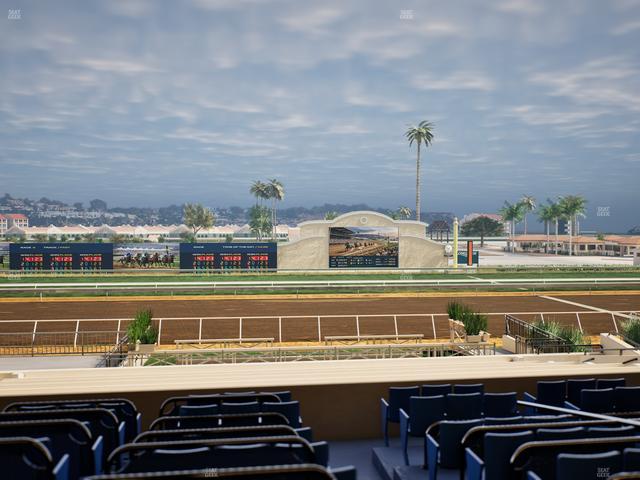 Del Mar Thoroughbred Club - Section Stretch Run Box 12 D Lvl 2 Seat View