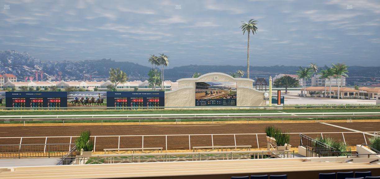 Del Mar Thoroughbred Club - Section Stretch Run Box 12 D Lvl 2 Seat View