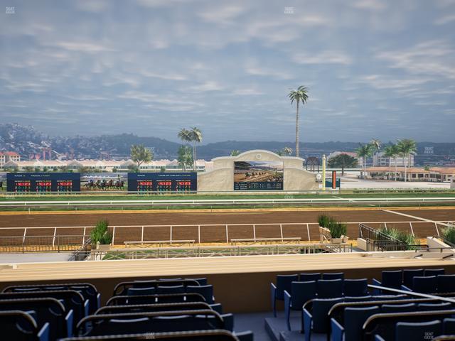 Del Mar Thoroughbred Club - Section Stretch Run Box 12 D Lvl 2 Seat View