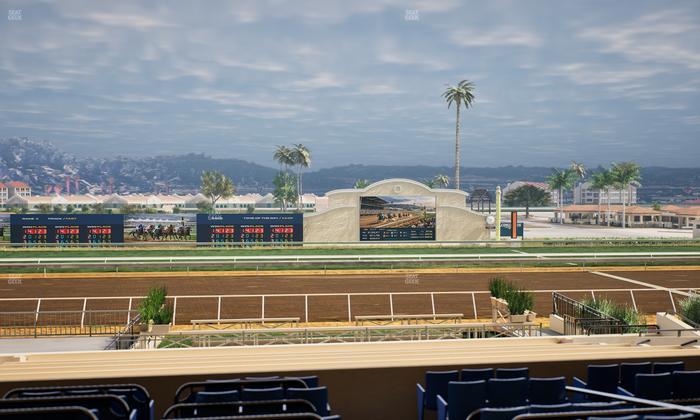 Del Mar Thoroughbred Club - Section Stretch Run Box 12 D Lvl 2 Seat View