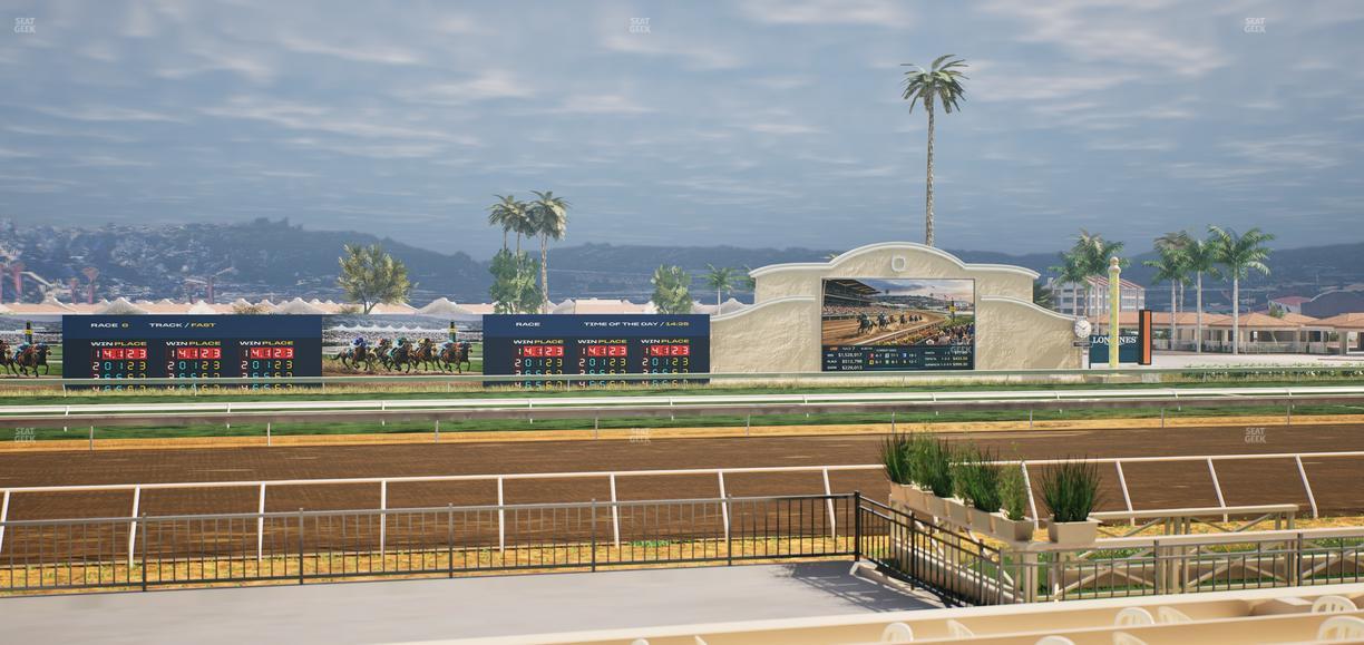 Del Mar Thoroughbred Club - Section Stretch Run Box 12 E Lvl 1 Seat View