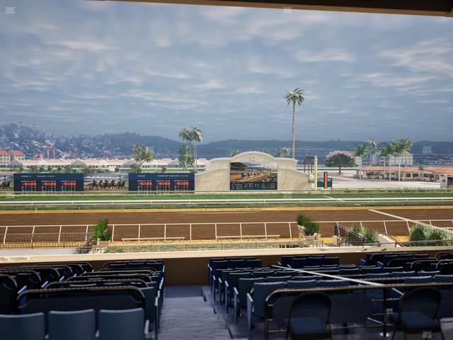 Del Mar Thoroughbred Club - Section Stretch Run Box 12 E Lvl 3 Seat View