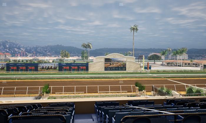 Del Mar Thoroughbred Club - Section Stretch Run Box 12 E Lvl 3 Seat View