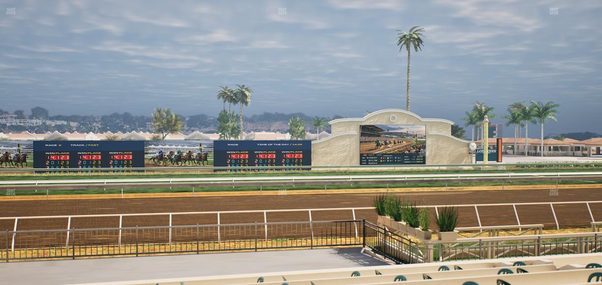 Del Mar Thoroughbred Club - Section Stretch Run Box 12 F Lvl 1 Seat View