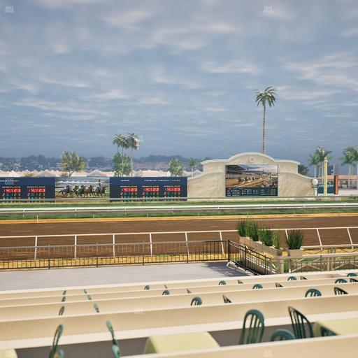 Del Mar Thoroughbred Club - Section Stretch Run Box 12 F Lvl 1 Seat View