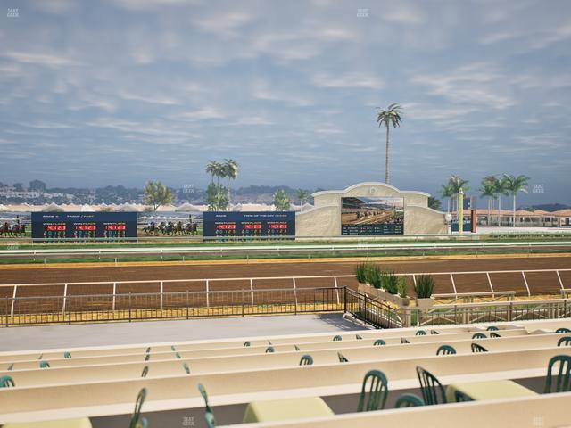 Del Mar Thoroughbred Club - Section Stretch Run Box 12 F Lvl 1 Seat View