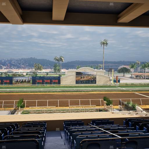 Del Mar Thoroughbred Club - Section Stretch Run Box 12 G Lvl 3 Seat View