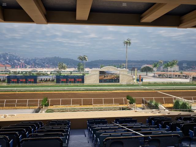 Del Mar Thoroughbred Club - Section Stretch Run Box 12 G Lvl 3 Seat View