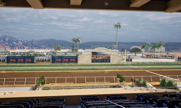 Del Mar Thoroughbred Club - Section Stretch Run Box 12 G Lvl 3 Seat View