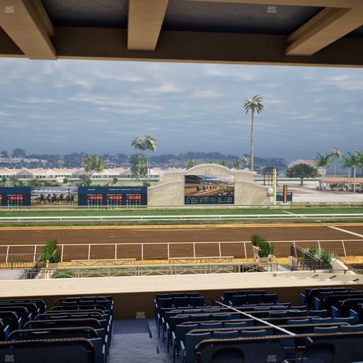 Del Mar Thoroughbred Club - Section Stretch Run Box 12 G Lvl 3 Seat View