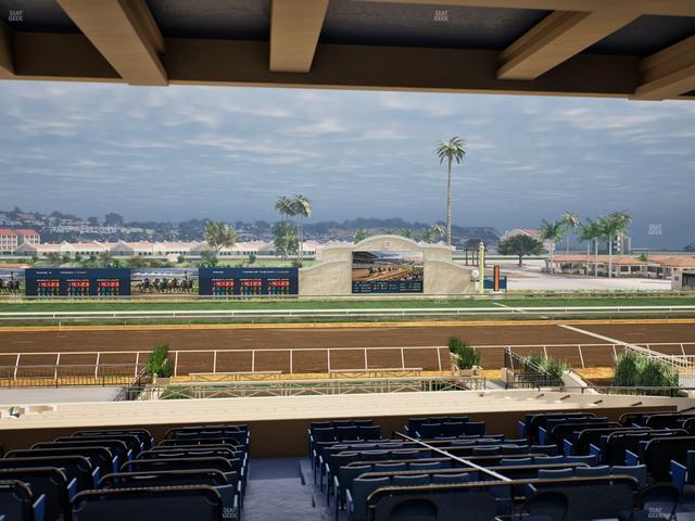 Del Mar Thoroughbred Club - Section Stretch Run Box 12 G Lvl 3 Seat View