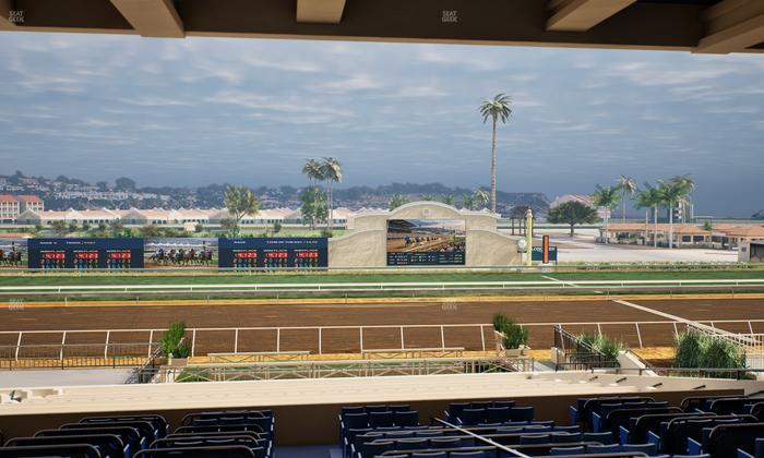 Del Mar Thoroughbred Club - Section Stretch Run Box 12 G Lvl 3 Seat View