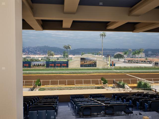 Del Mar Thoroughbred Club - Section Stretch Run Box 12 H Lvl 3 Seat View