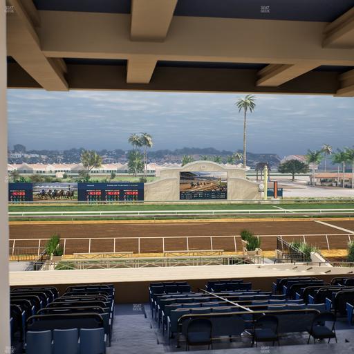 Del Mar Thoroughbred Club - Section Stretch Run Box 12 H Lvl 3 Seat View