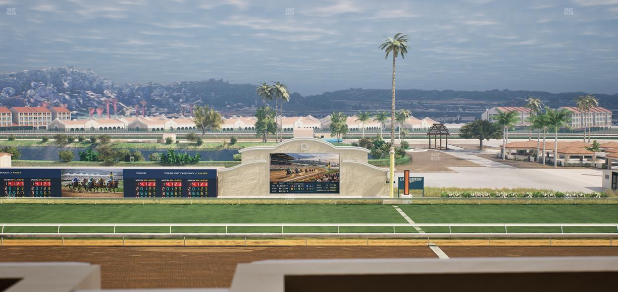 Del Mar Thoroughbred Club - Section Stretch Run Box 12 K Lvl 4 Seat View