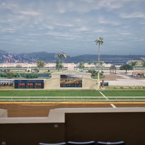 Del Mar Thoroughbred Club - Section Stretch Run Box 12 K Lvl 4 Seat View