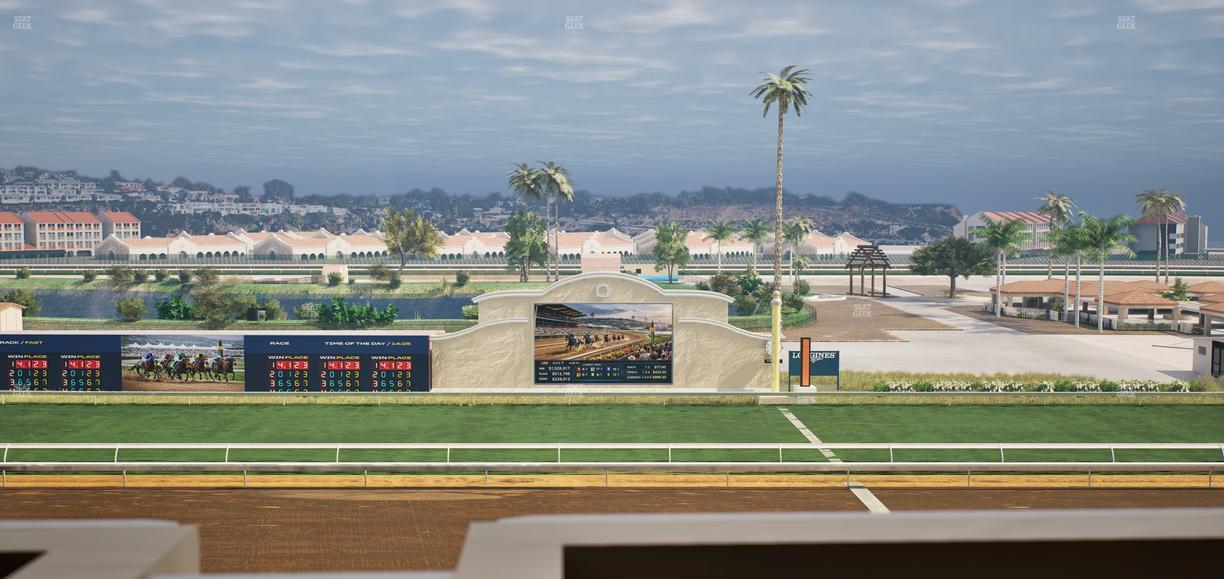Del Mar Thoroughbred Club - Section Stretch Run Box 12 K Lvl 4 Seat View