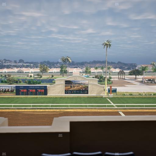 Del Mar Thoroughbred Club - Section Stretch Run Box 12 K Lvl 4 Seat View
