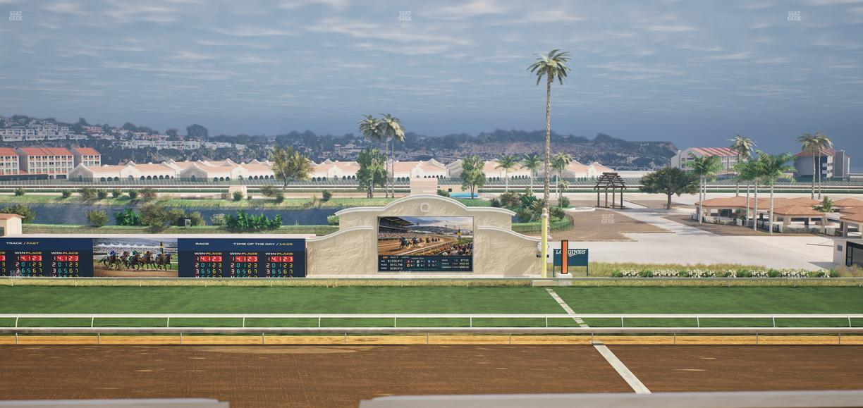 Del Mar Thoroughbred Club - Section Stretch Run Box 12 L Lvl 4 Seat View