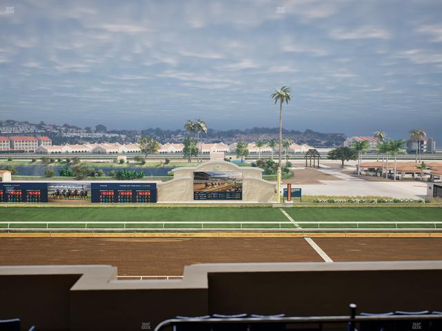 Del Mar Thoroughbred Club - Section Stretch Run Box 12 L Lvl 4 Seat View