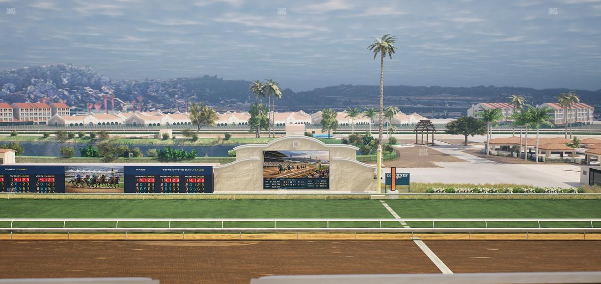 Del Mar Thoroughbred Club - Section Stretch Run Box 12 L Lvl 4 Seat View