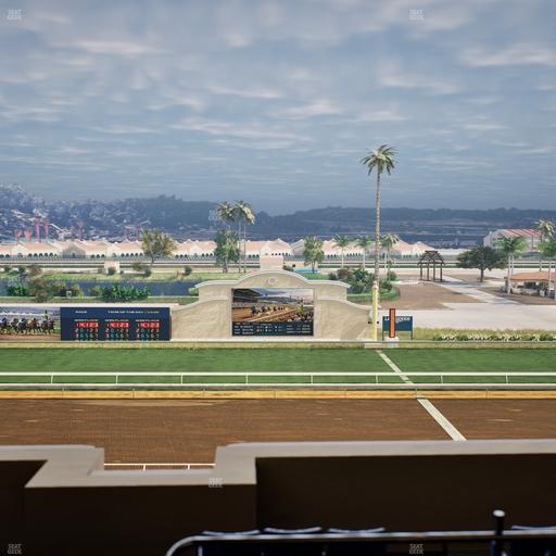 Del Mar Thoroughbred Club - Section Stretch Run Box 12 L Lvl 4 Seat View