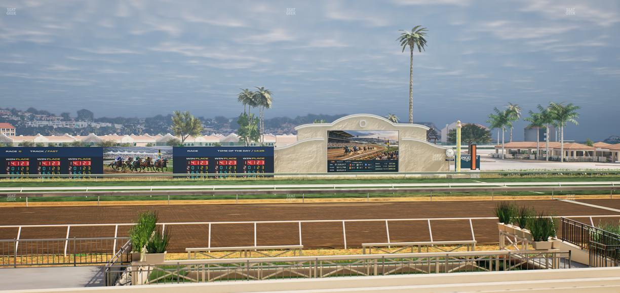 Del Mar Thoroughbred Club - Section Stretch Run Box 13 A Lvl 2 Seat View