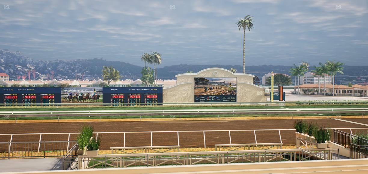 Del Mar Thoroughbred Club - Section Stretch Run Box 13 A Lvl 2 Seat View