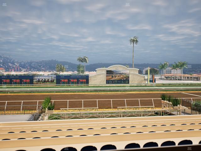 Del Mar Thoroughbred Club - Section Stretch Run Box 13 A Lvl 2 Seat View