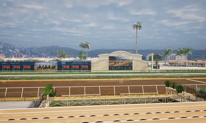 Del Mar Thoroughbred Club - Section Stretch Run Box 13 A Lvl 2 Seat View