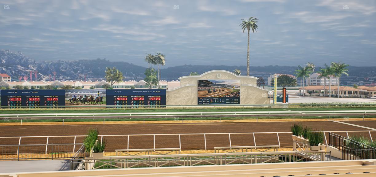 Del Mar Thoroughbred Club - Section Stretch Run Box 13 B Lvl 2 Seat View