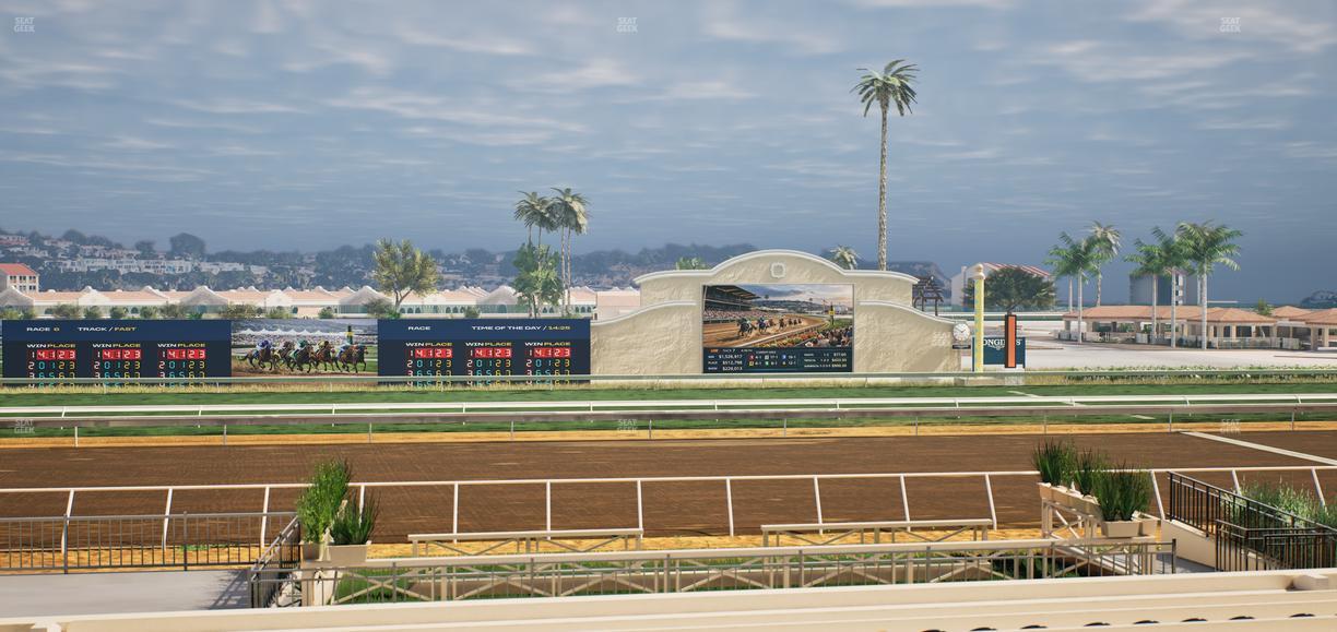 Del Mar Thoroughbred Club - Section Stretch Run Box 13 B Lvl 2 Seat View
