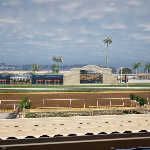 Del Mar Thoroughbred Club - Section Stretch Run Box 13 B Lvl 2 Seat View