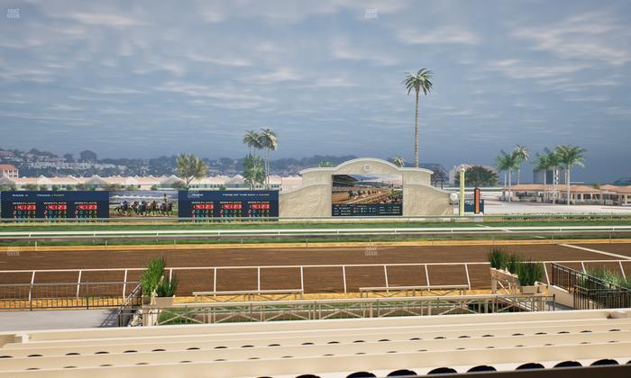 Del Mar Thoroughbred Club - Section Stretch Run Box 13 B Lvl 2 Seat View