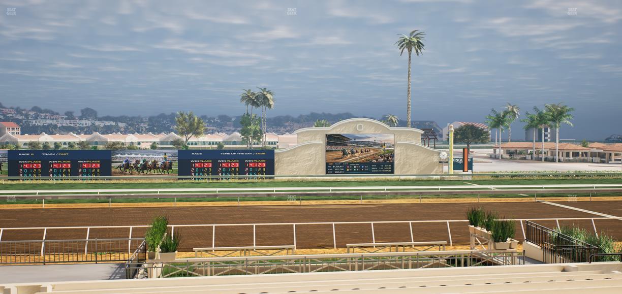 Del Mar Thoroughbred Club - Section Stretch Run Box 13 C Lvl 2 Seat View
