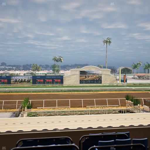 Del Mar Thoroughbred Club - Section Stretch Run Box 13 C Lvl 2 Seat View