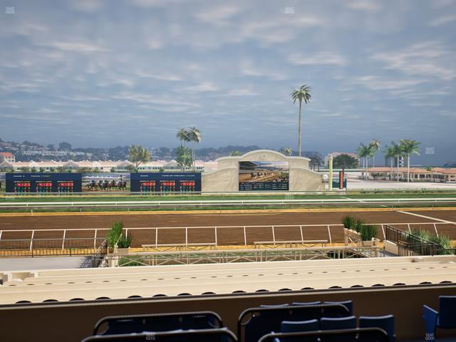Del Mar Thoroughbred Club - Section Stretch Run Box 13 C Lvl 2 Seat View