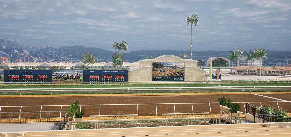 Del Mar Thoroughbred Club - Section Stretch Run Box 13 C Lvl 2 Seat View