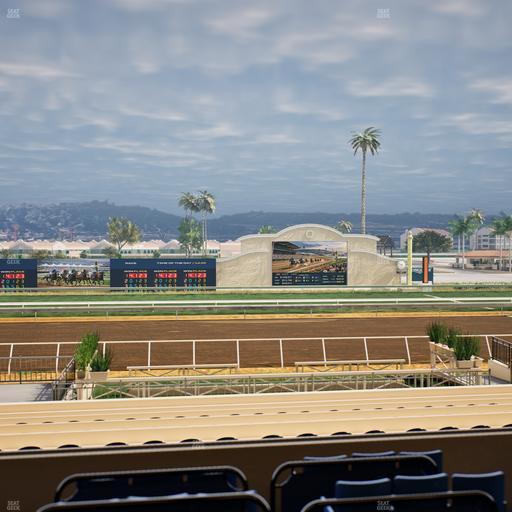 Del Mar Thoroughbred Club - Section Stretch Run Box 13 C Lvl 2 Seat View