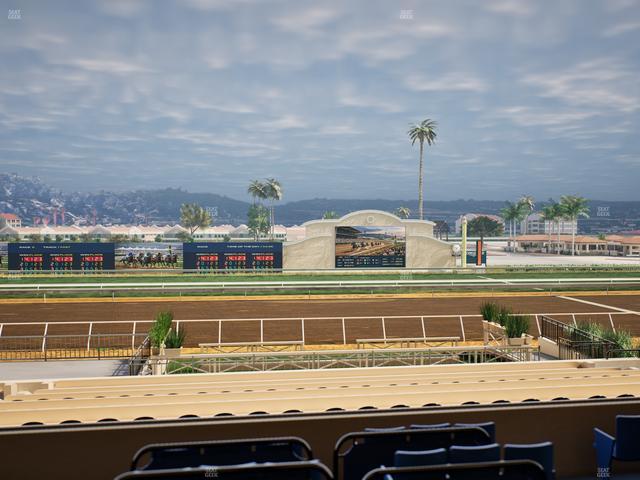 Del Mar Thoroughbred Club - Section Stretch Run Box 13 C Lvl 2 Seat View