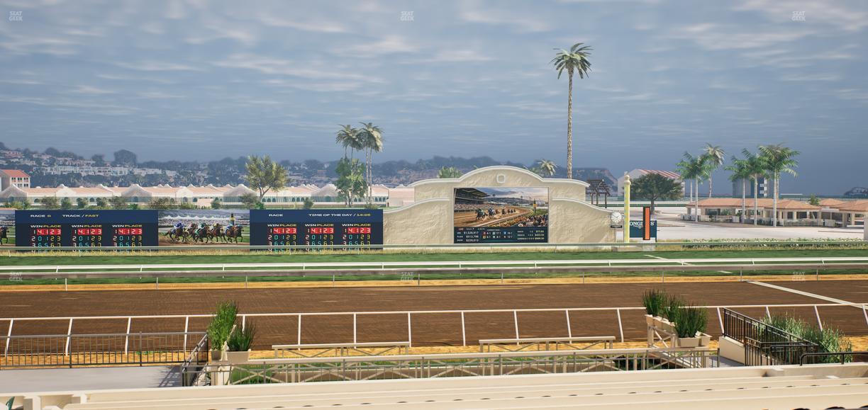 Del Mar Thoroughbred Club - Section Stretch Run Box 13 D Lvl 2 Seat View