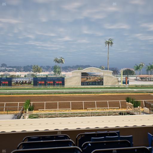 Del Mar Thoroughbred Club - Section Stretch Run Box 13 D Lvl 2 Seat View