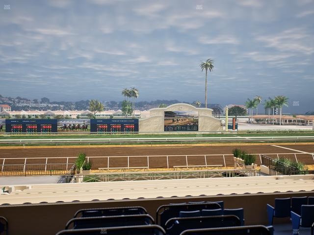 Del Mar Thoroughbred Club - Section Stretch Run Box 13 D Lvl 2 Seat View